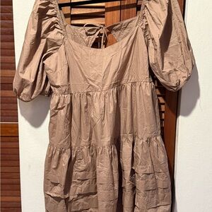 American Eagle Outfitters Tan Mini Dress